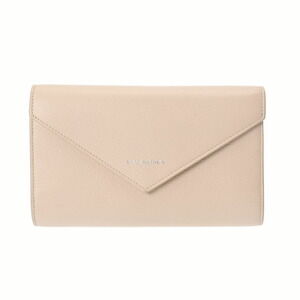 BALENCIAGA Paper Money Beige Leather Long Wallet